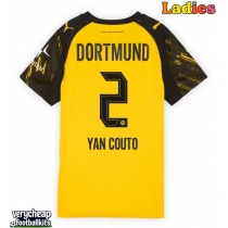 Borussia Dortmund Yan Couto #2 Replica Home Shirt Ladies 2025-26 Short Sleeve